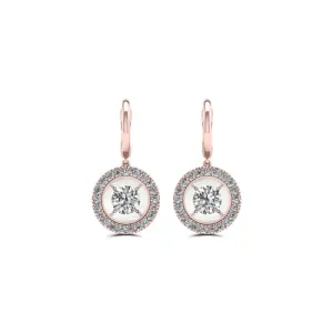 1/3 CTW Diamond Drop & Dangle Earrings in 10KT Rose Gold