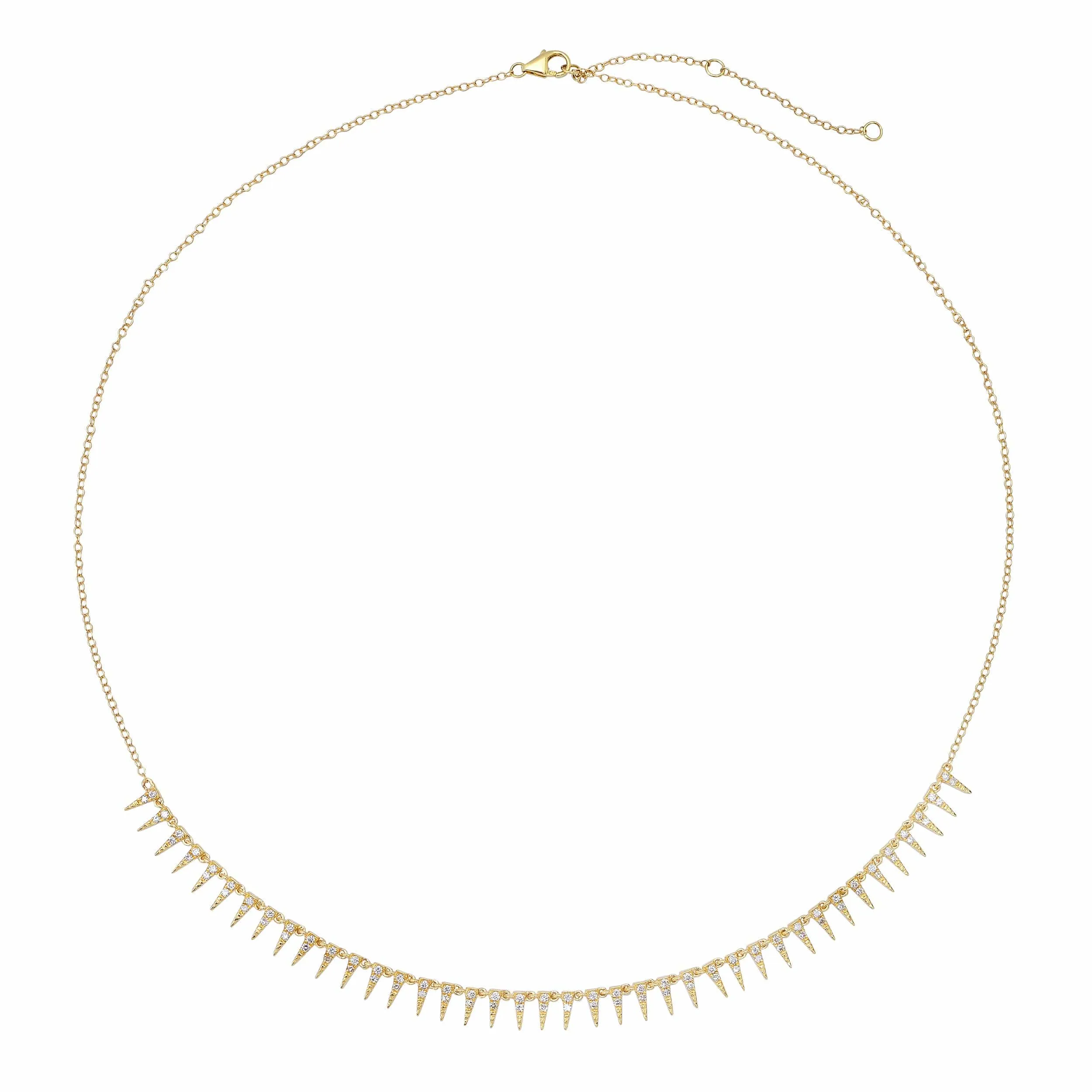 14K Gold Delicate Star Spike Necklace