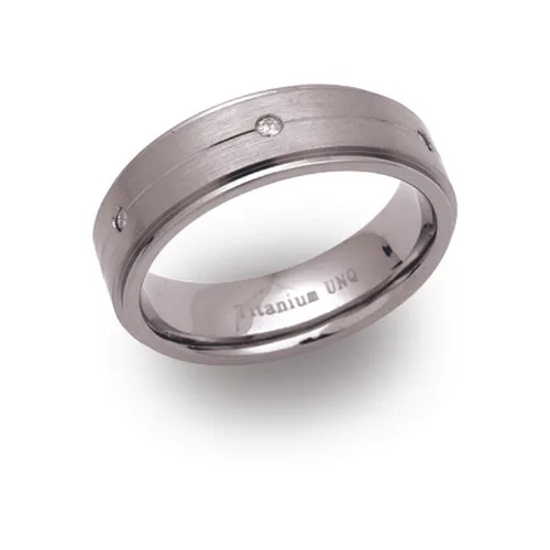 6mm Titanium Band with diamonds