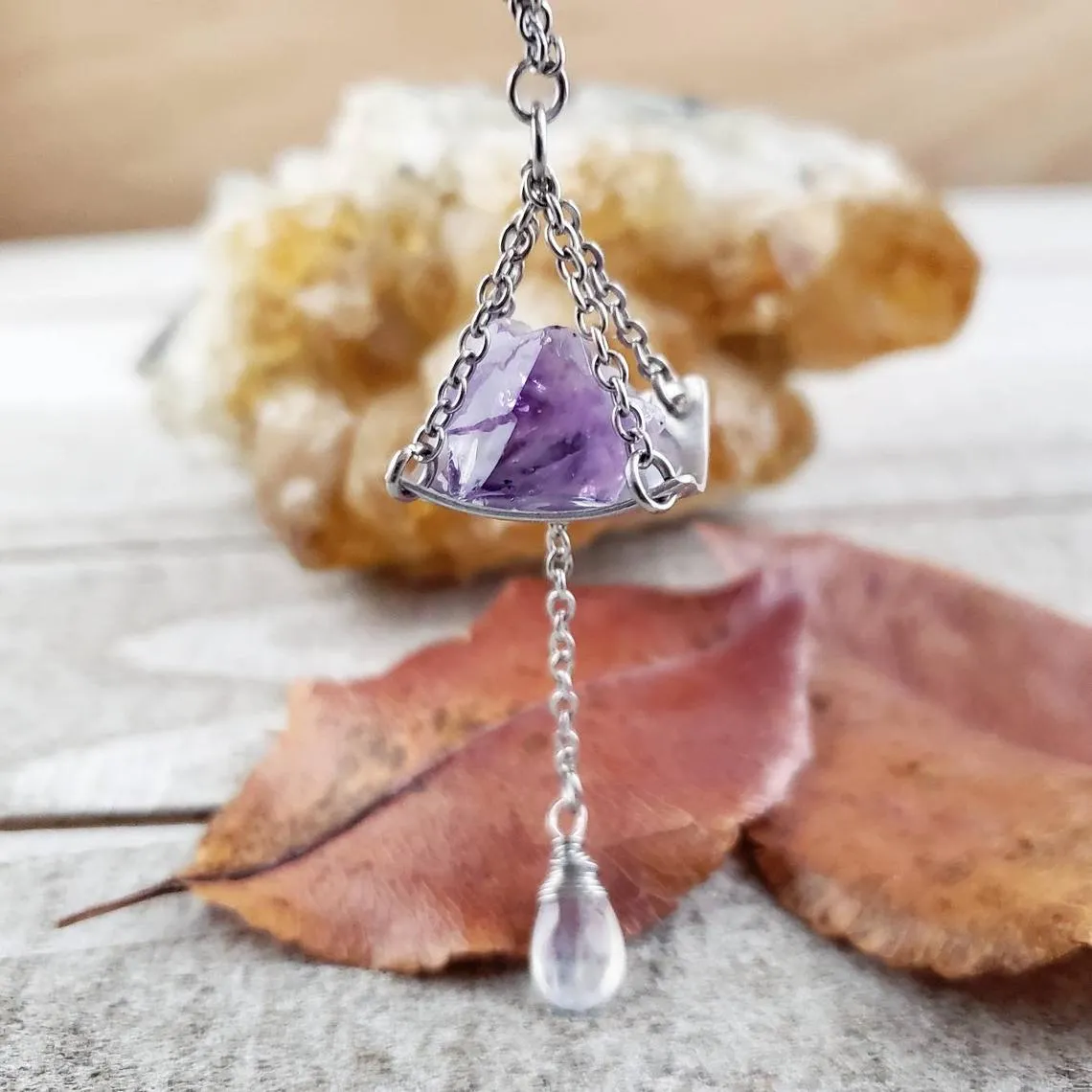 Amethyst travel protection charm