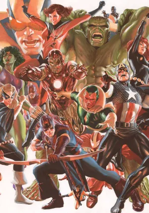 AVENGERS #4 ALEX ROSS CONNECTING AVENGERS VARIANT PART B