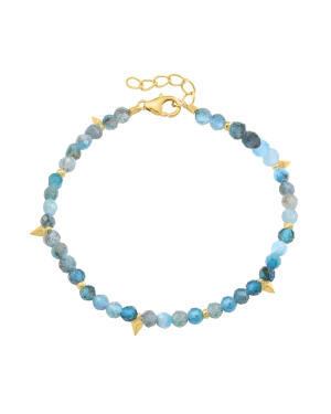 Beaded Gemstone Bracelet - 18K Gold Vermeil