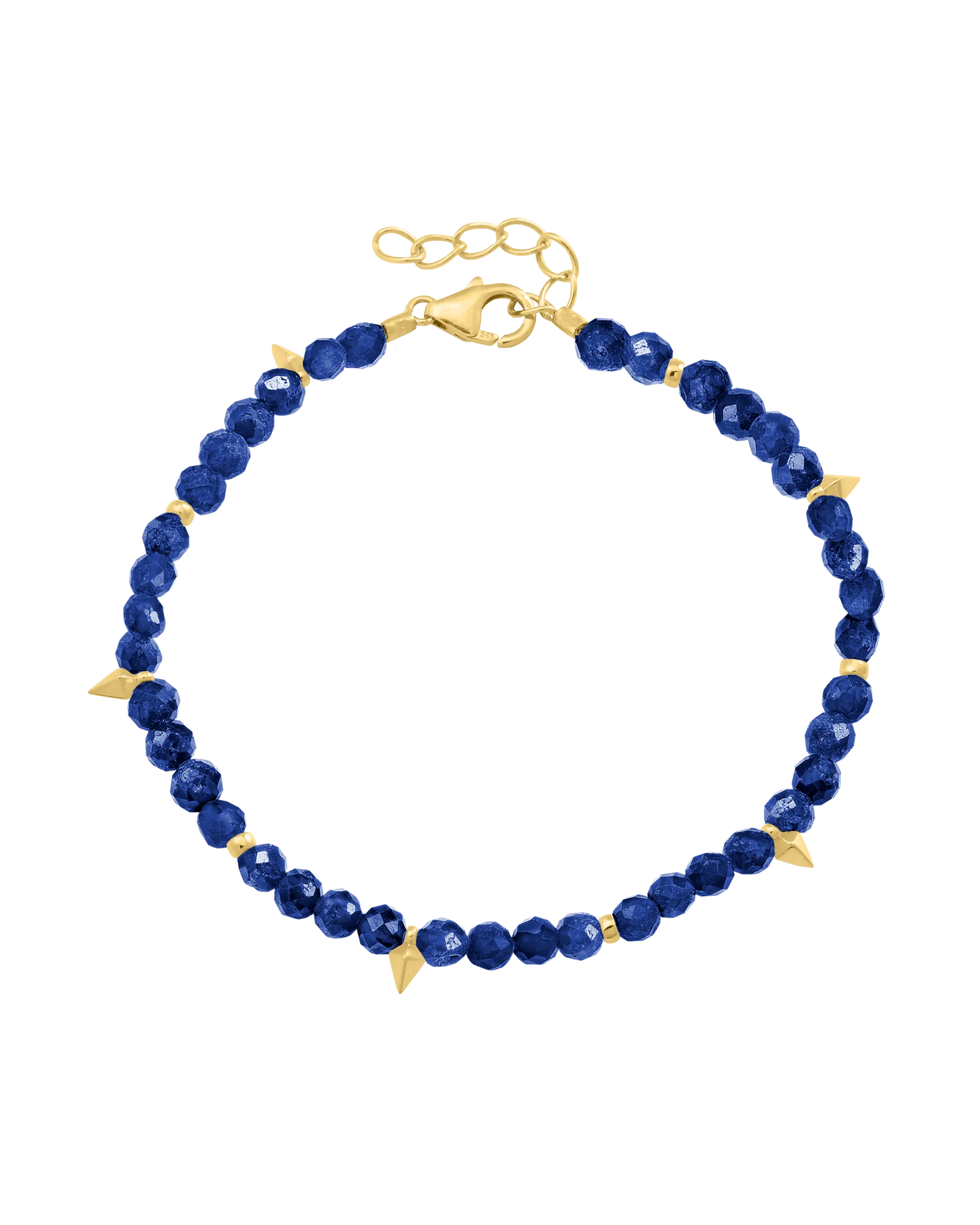 Beaded Gemstone Bracelet - 18K Gold Vermeil