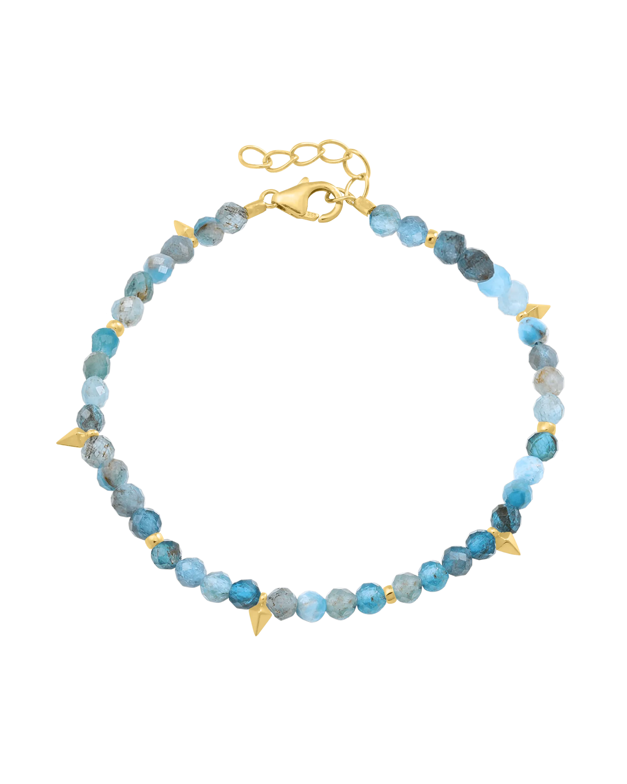 Beaded Gemstone Bracelet - 18K Gold Vermeil