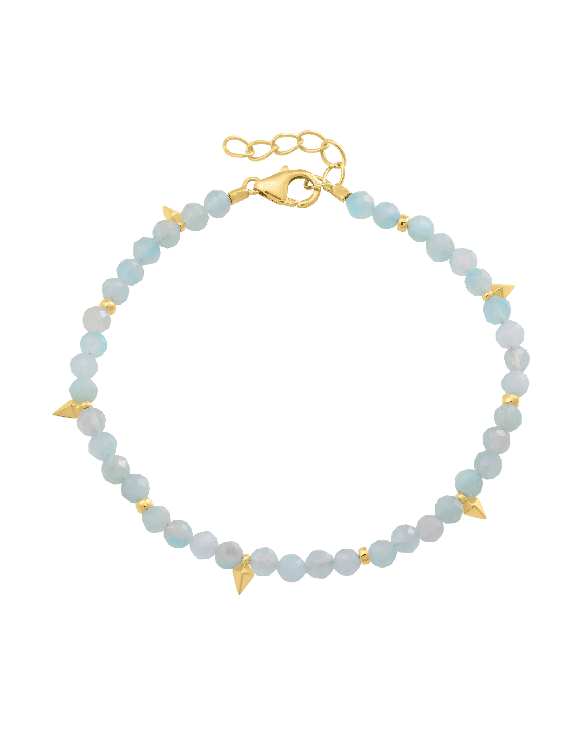 Beaded Gemstone Bracelet - 18K Gold Vermeil