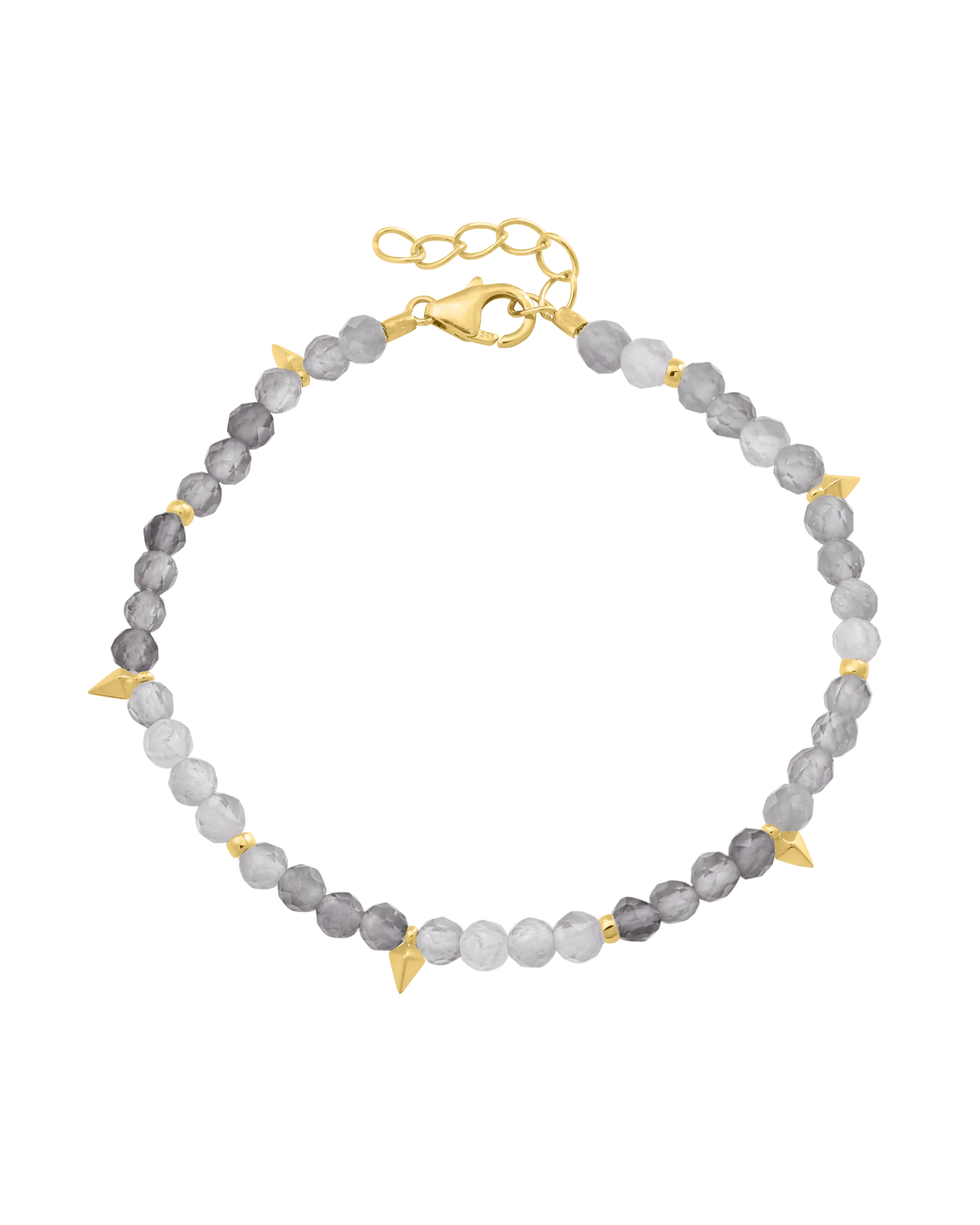 Beaded Gemstone Bracelet - 18K Gold Vermeil