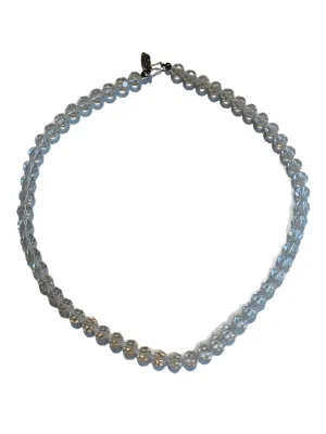 Beveled Crystal Bead Necklace circa 1960s