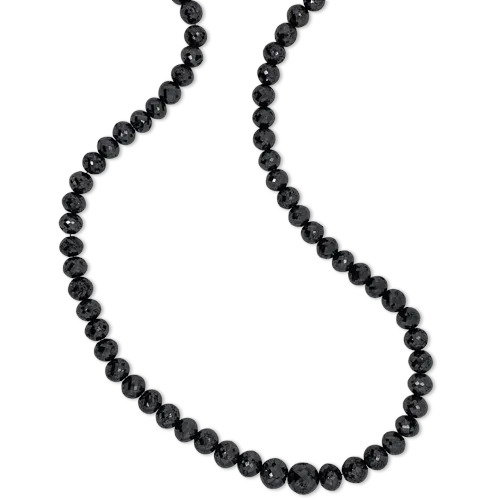 Black Diamond Bead Necklace