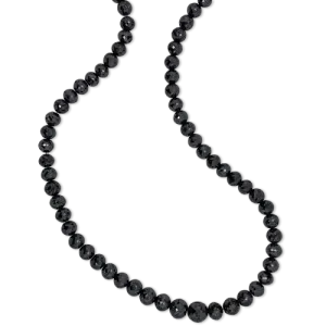 Black Diamond Bead Necklace