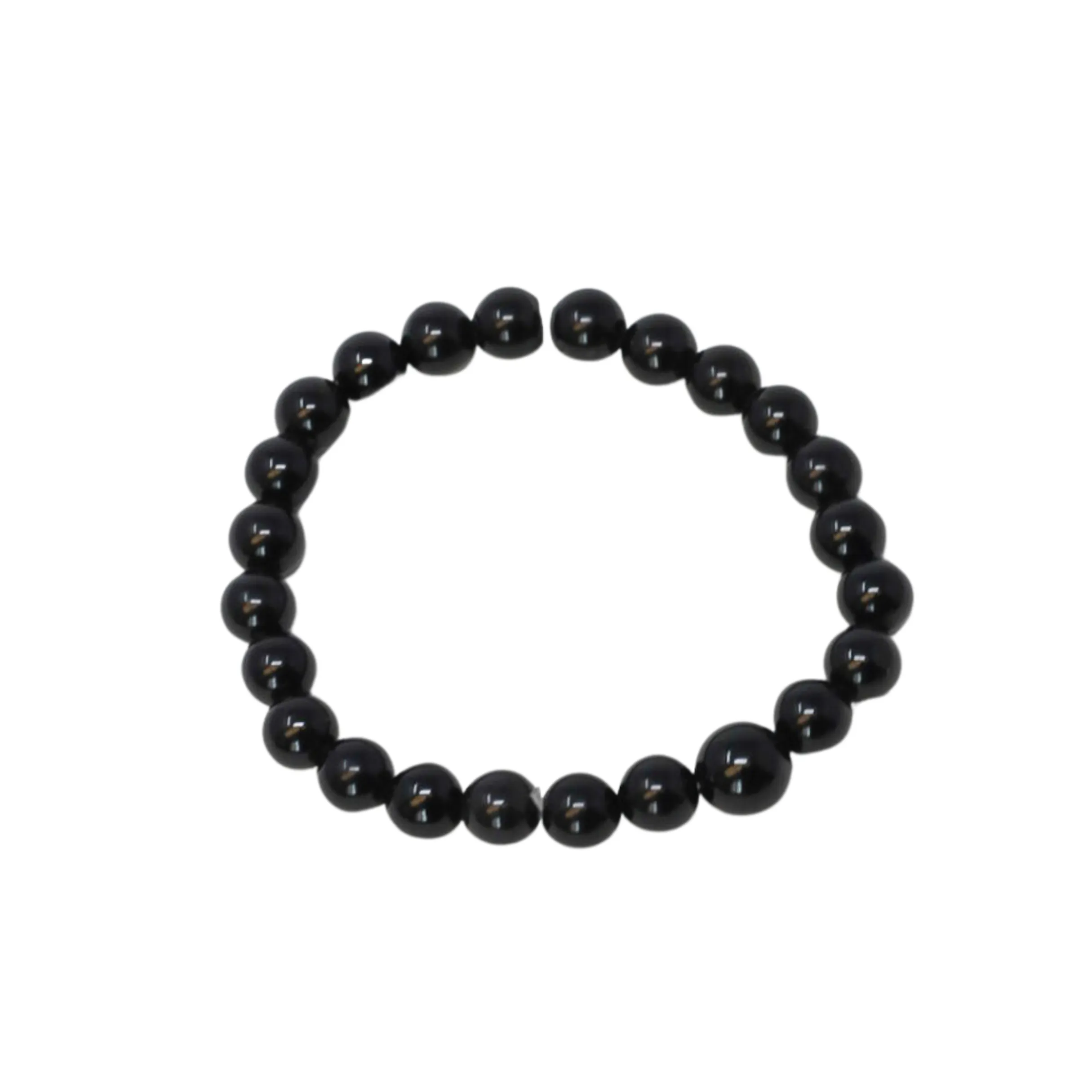 Black Obsidian Beaded Bracelet