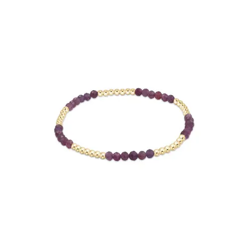 Blissful Pattern 2.5mm Bead Bracelet - Gemstones