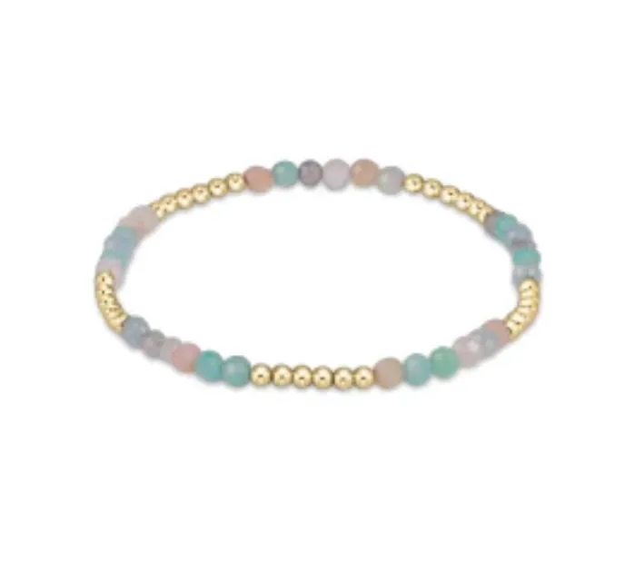 Blissful Pattern 2.5mm Bead Bracelet - Gemstones