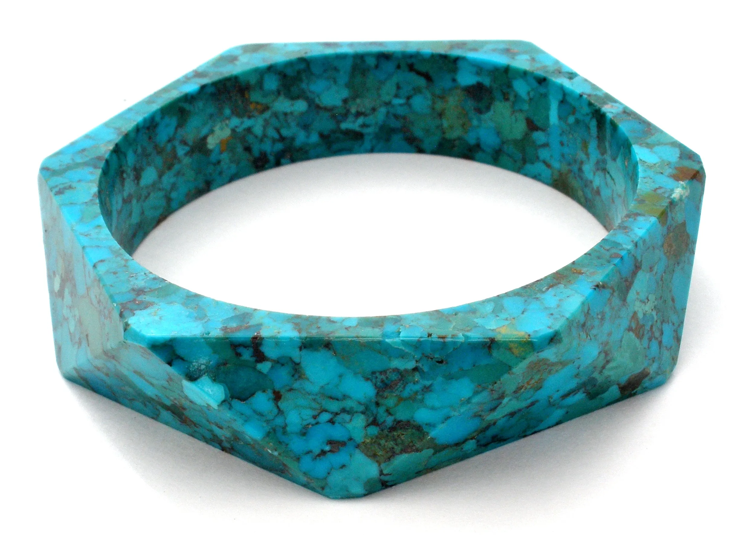 Blue & Green Turquoise Bangle Bracelet