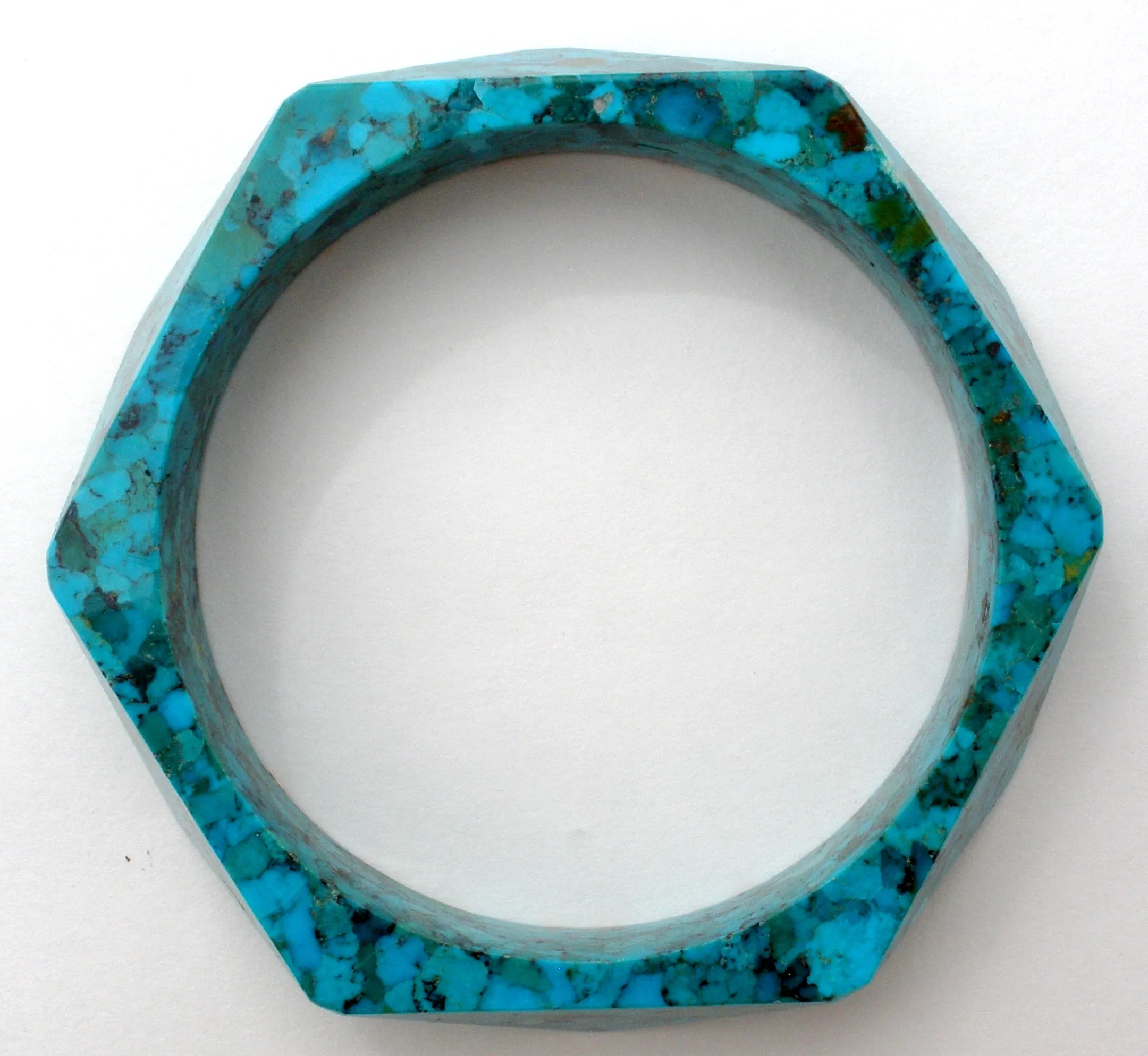 Blue & Green Turquoise Bangle Bracelet