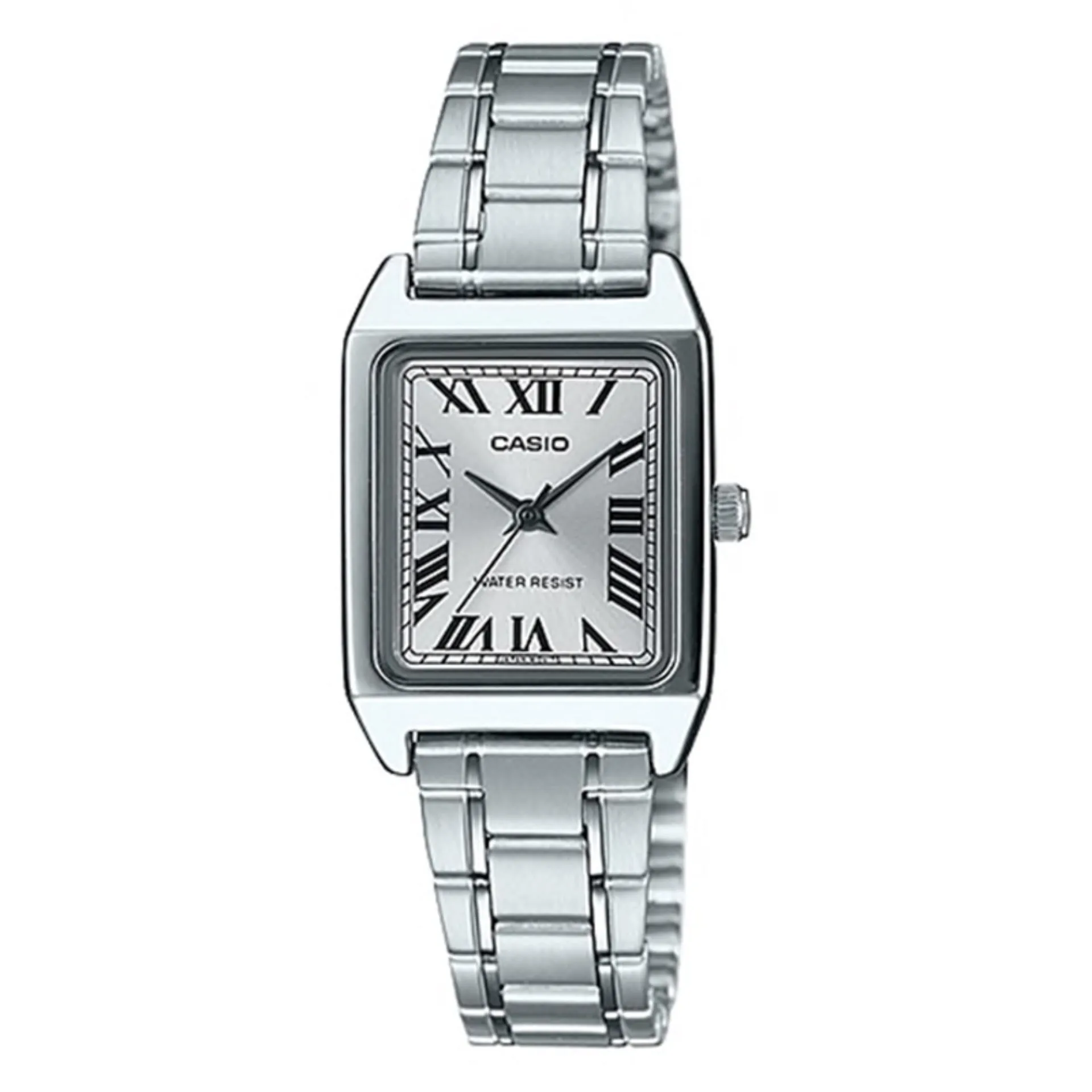 Casio Ladies' Standard Analog Silver Stainless Steel Band Watch LTPV007D-7B LTP-V007D-7B