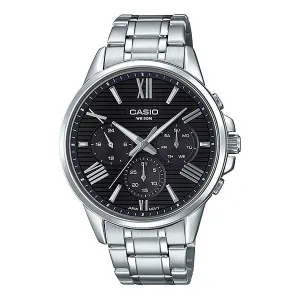 Casio Men's Multi-Hand Silver Stainless Steel Band Watch MTPEX300D-1A MTP-EX300D-1A