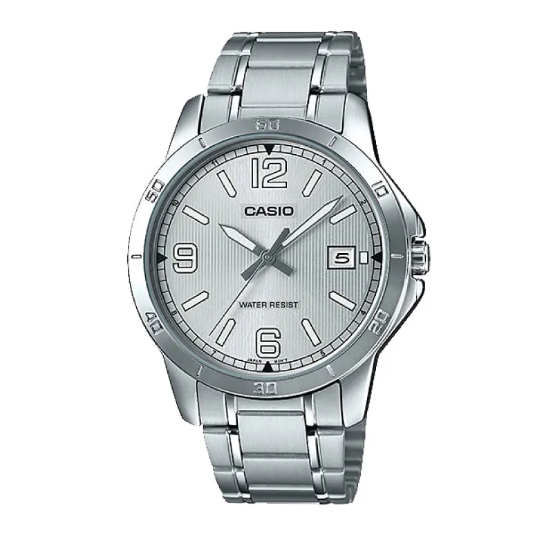 Casio Men's Standard Analog Silver Stainless Steel Band Watch MTPV004D-7B2 MTP-V004D-7B2