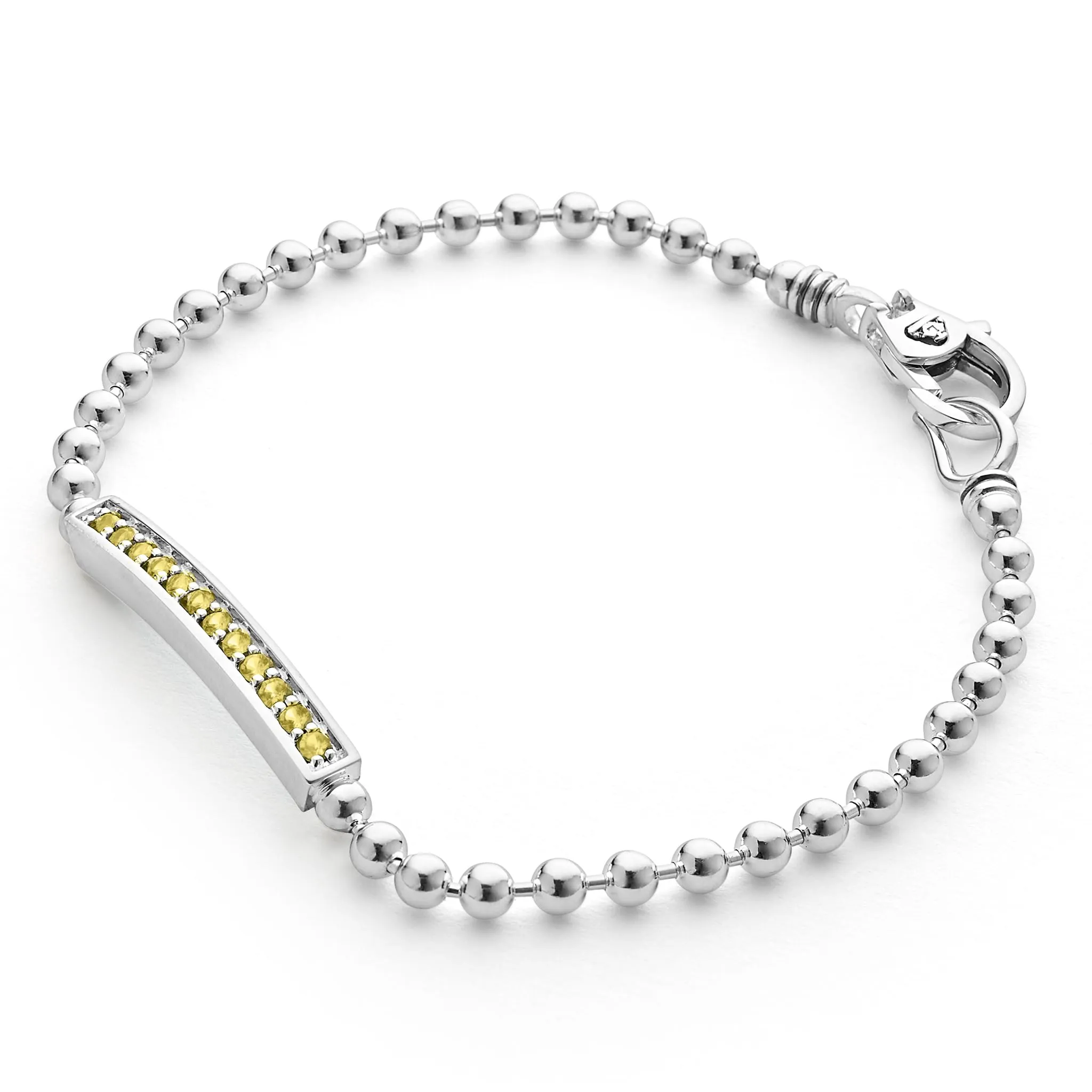 Caviar Spark Yellow Sapphire Beaded Bracelet