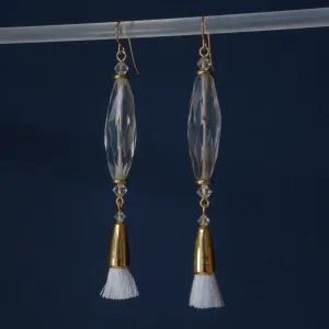 Chrysalis Earrings - Clear Quartz