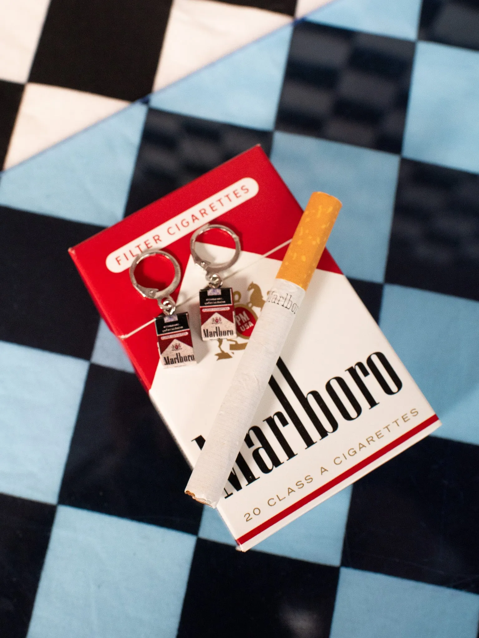 Cig Box Earrings