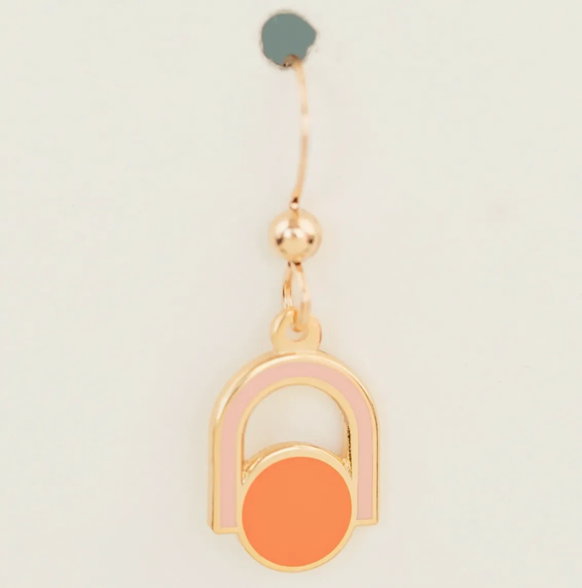 Circle Arch Mini Drop Earrings