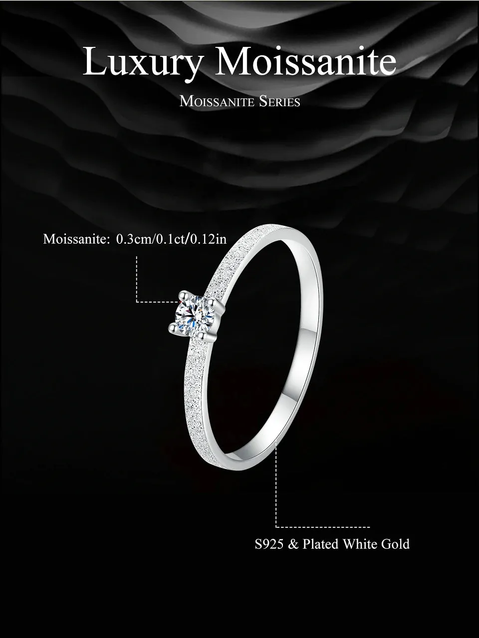 Classic Moissanite Wedding Ring