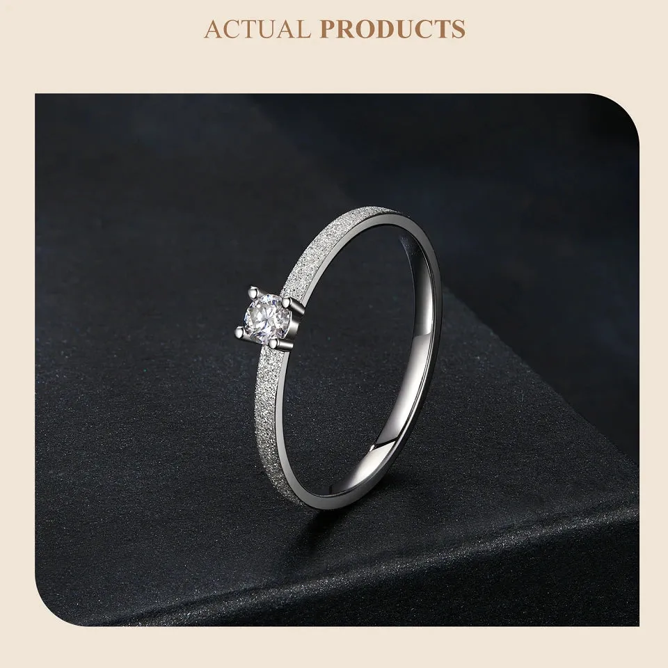 Classic Moissanite Wedding Ring