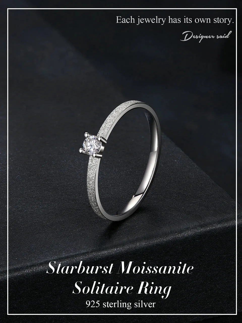 Classic Moissanite Wedding Ring