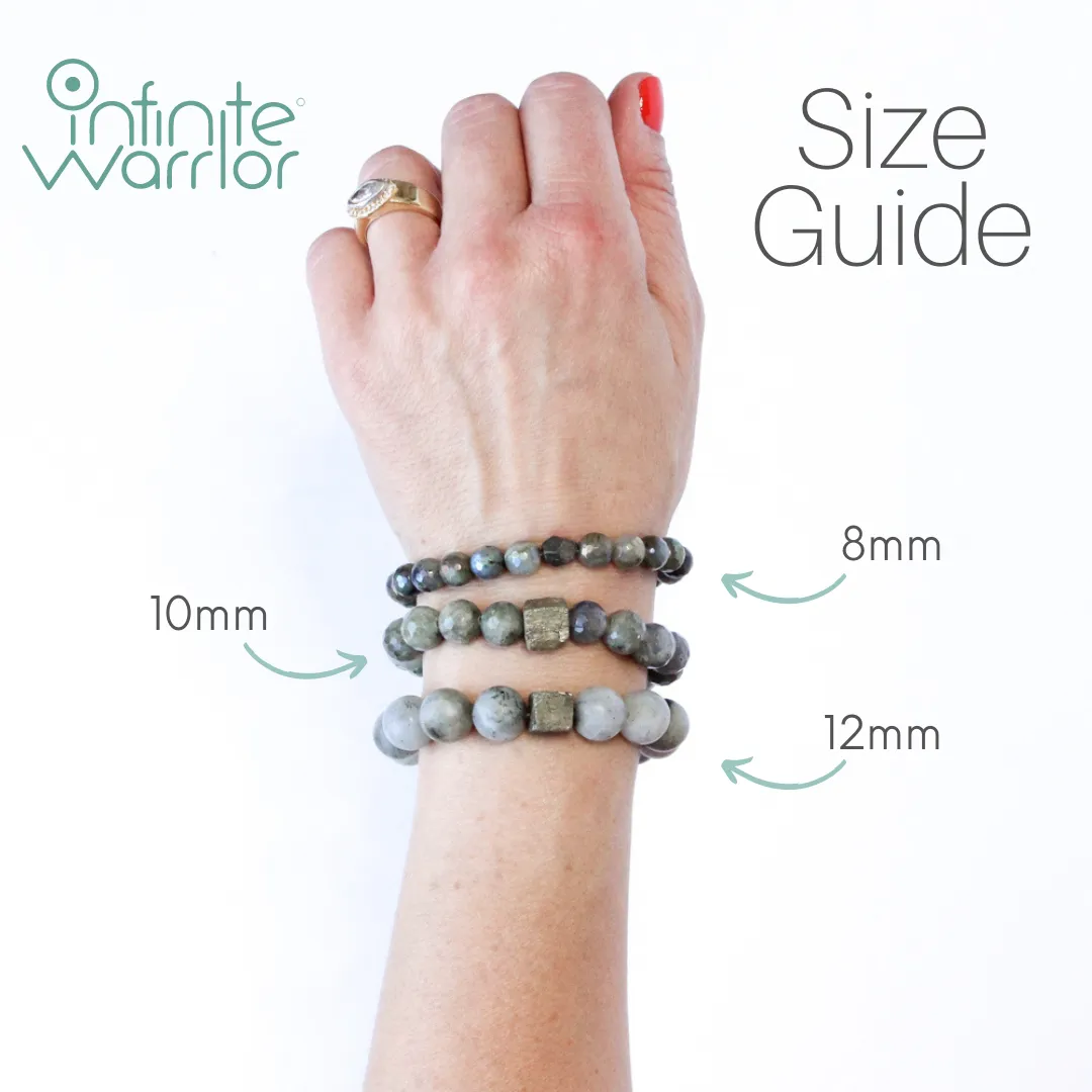 Clear Quartz Crystal Bracelet | Polished   Pyrite