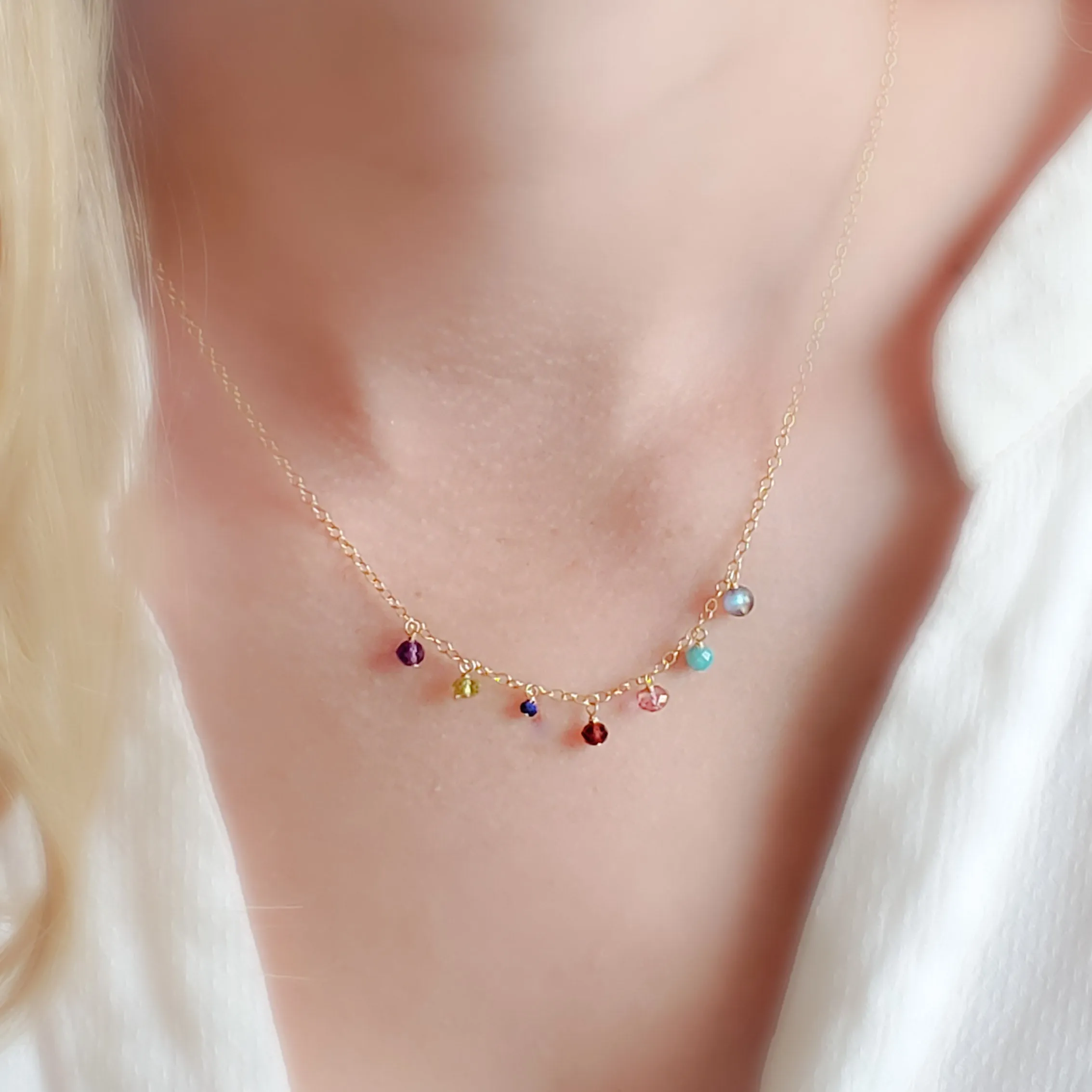 Confetti Gemstone Necklace