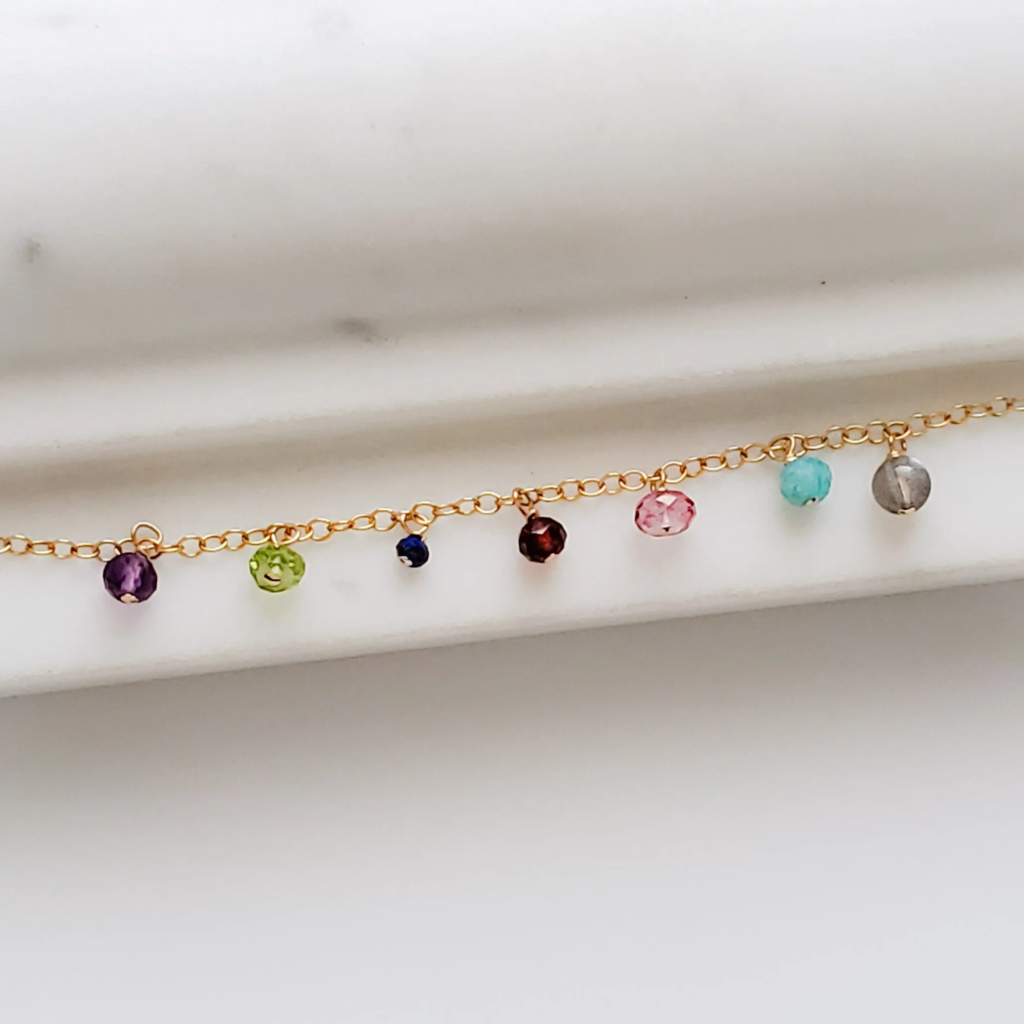 Confetti Gemstone Necklace