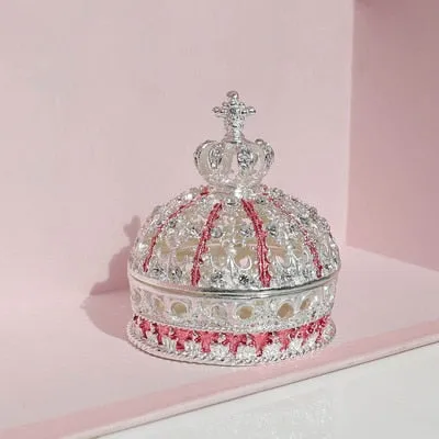 Crown Ring Jewelry Box Holder for Wedding Day