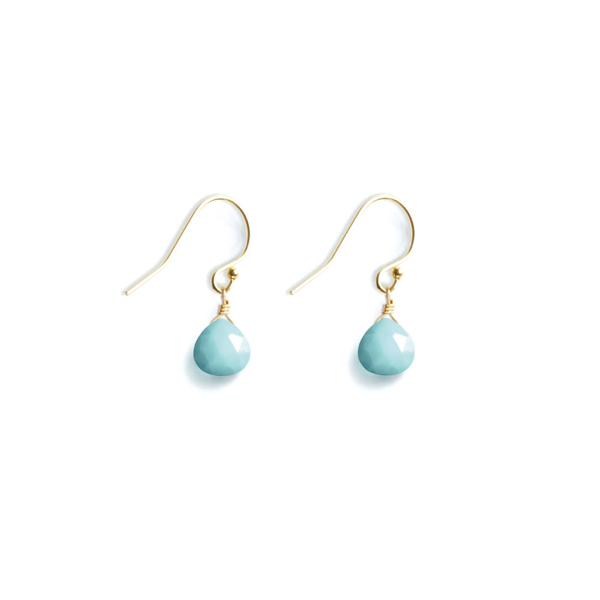 December Turquoise Birthstone Isla Drop Earrings