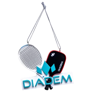 Diadem Racket & Paddle Ornament