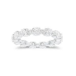 Diamond Pattern Eternity Band