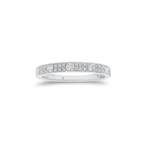 Diamond Pattern Stacking Ring