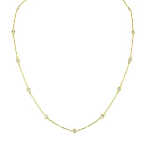 Diamonds by the Yard Station Necklace (1.30 ct Diamonds) in Yellow Gold