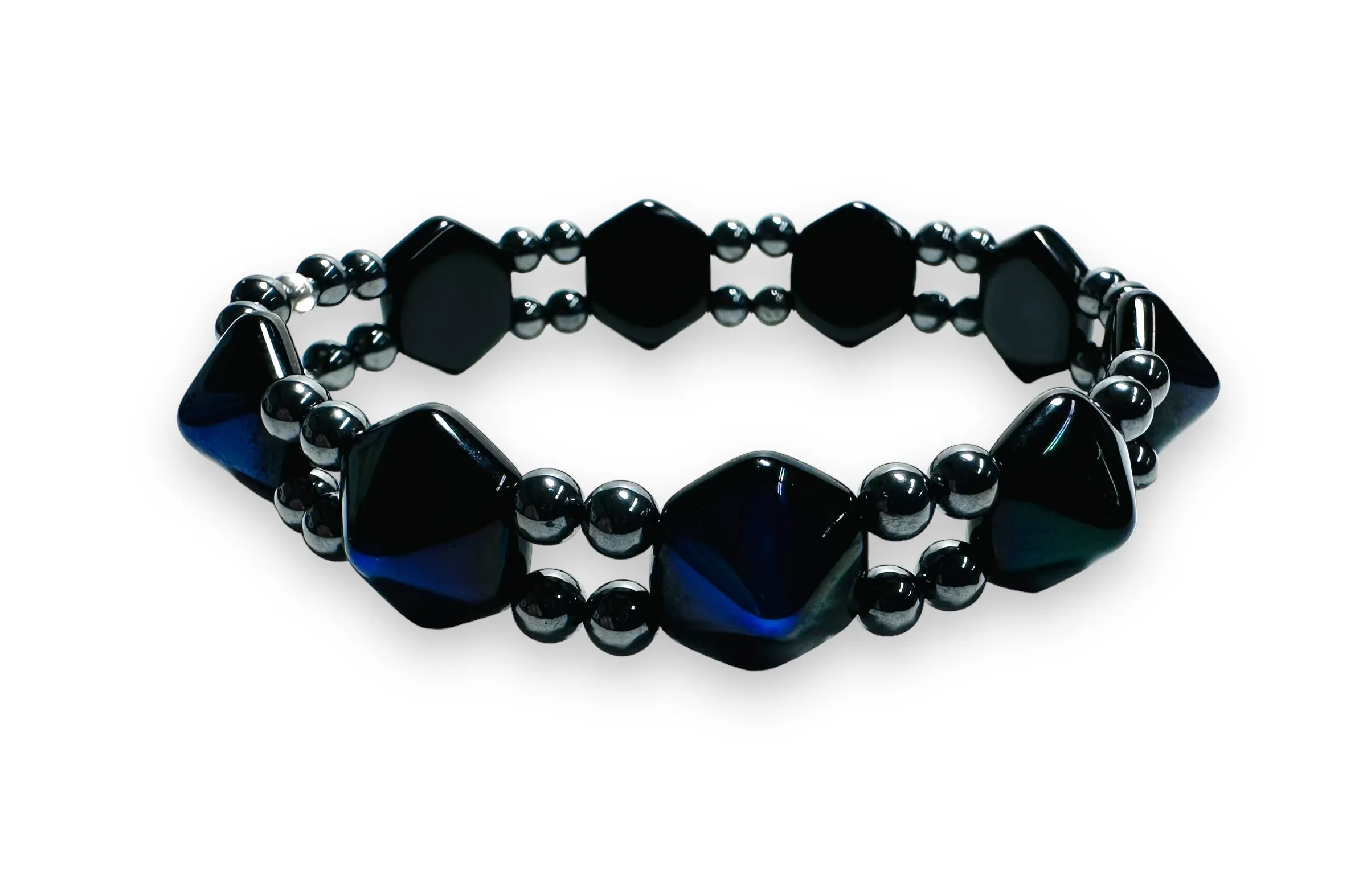 Double Gemstone Stretch Bracelet