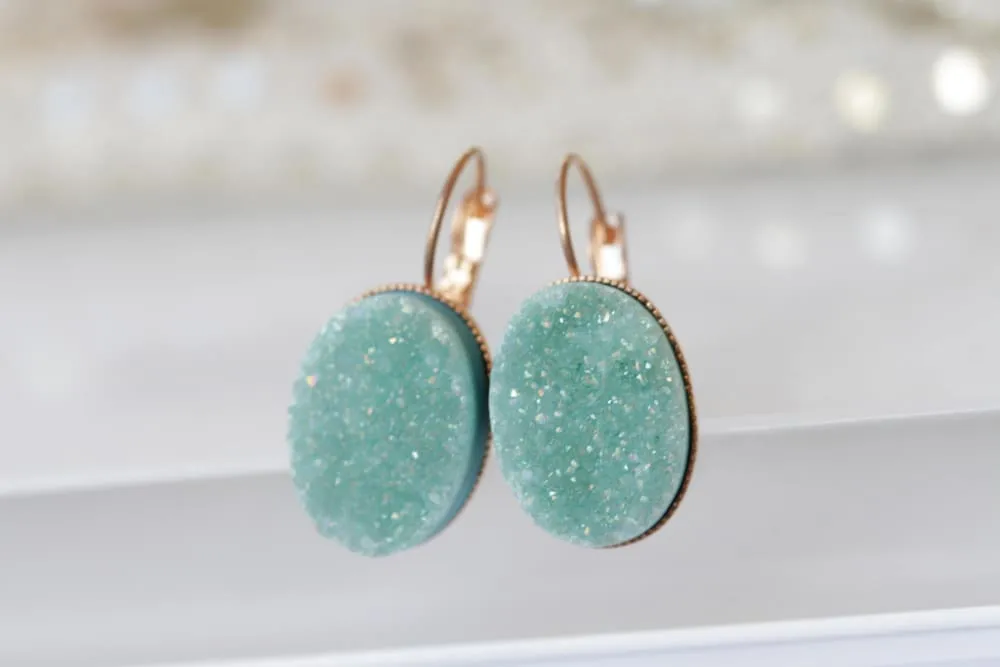 DRUZY AGATE EARRINGS