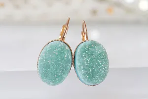 DRUZY AGATE EARRINGS