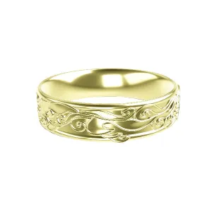 EDINBURGH WAVES COMFY FIT WEDDING RING