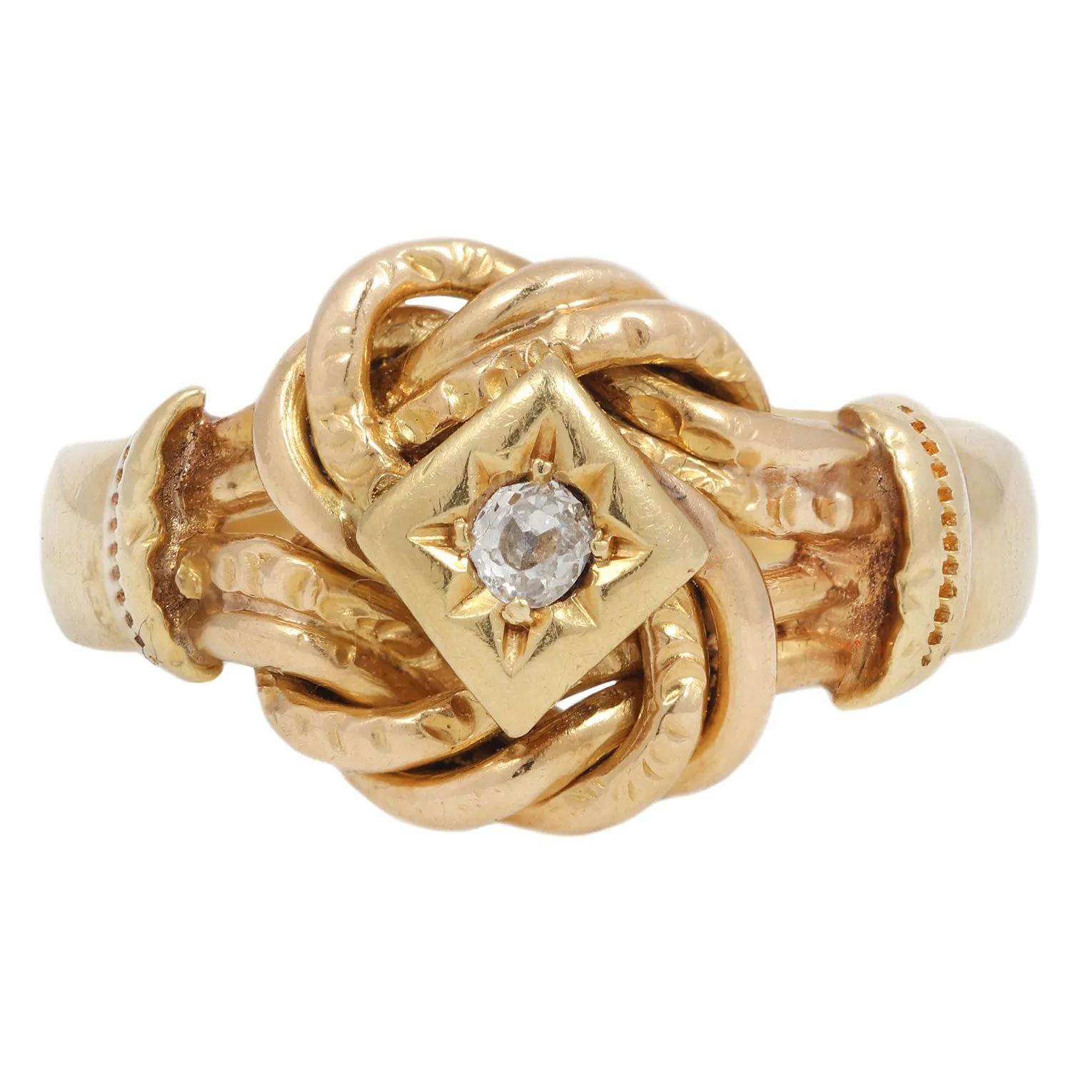 Emmaline Diamond Knot Ring