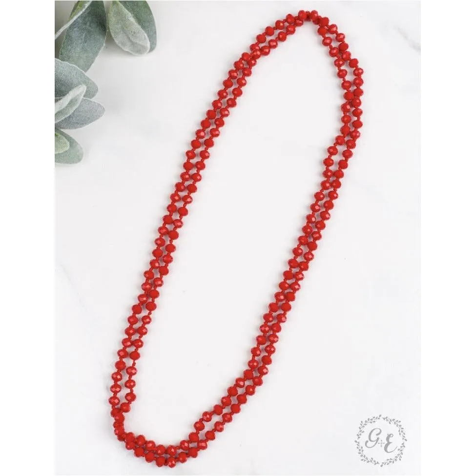 Essential {True Red} Double Wrap Necklace