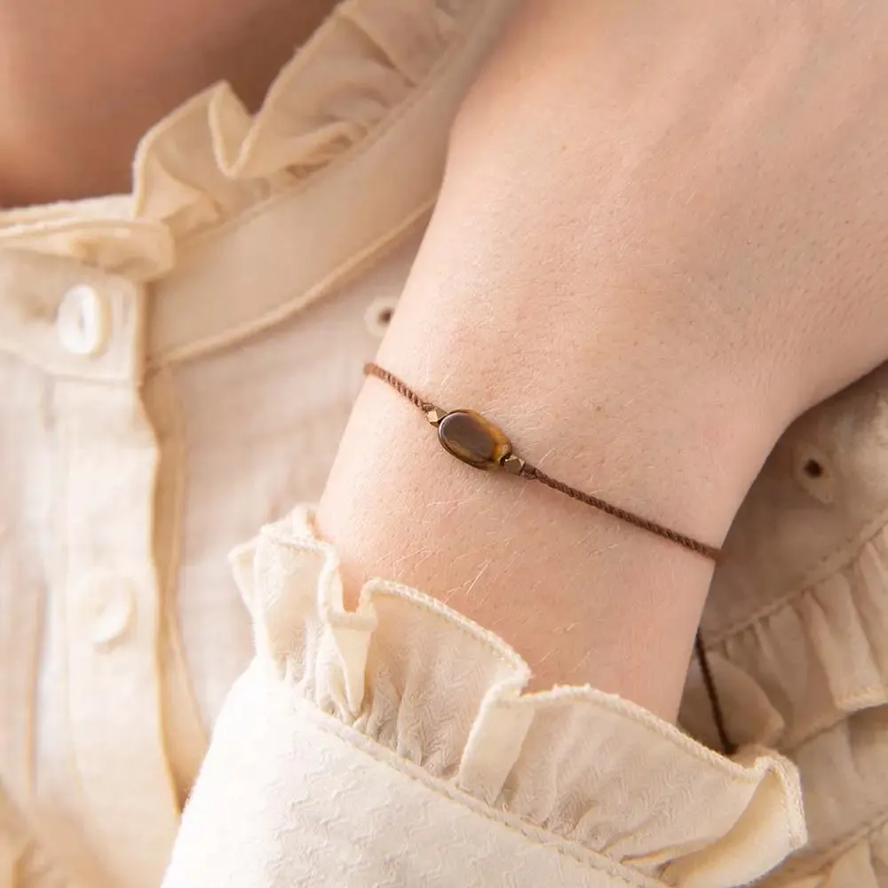 Gemstone Bracelet in Tiger Eye