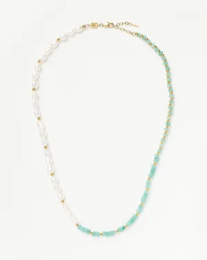 Good Vibes Pearl Beaded Medium Necklace