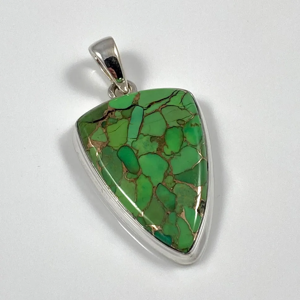 Green Copper Turquoise Pendant