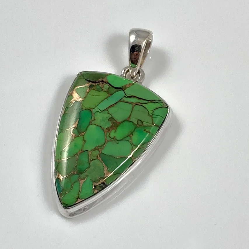 Green Copper Turquoise Pendant