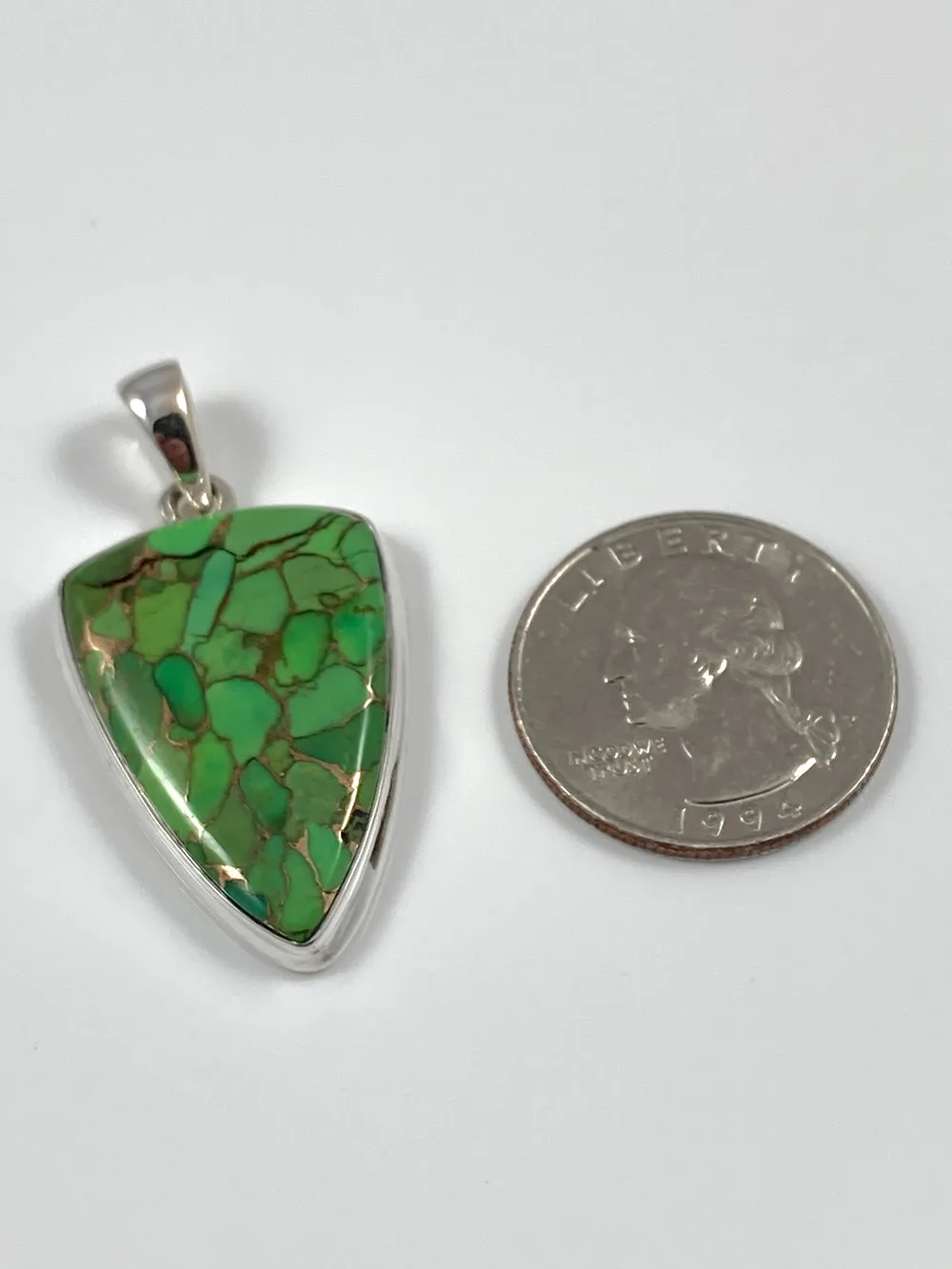 Green Copper Turquoise Pendant