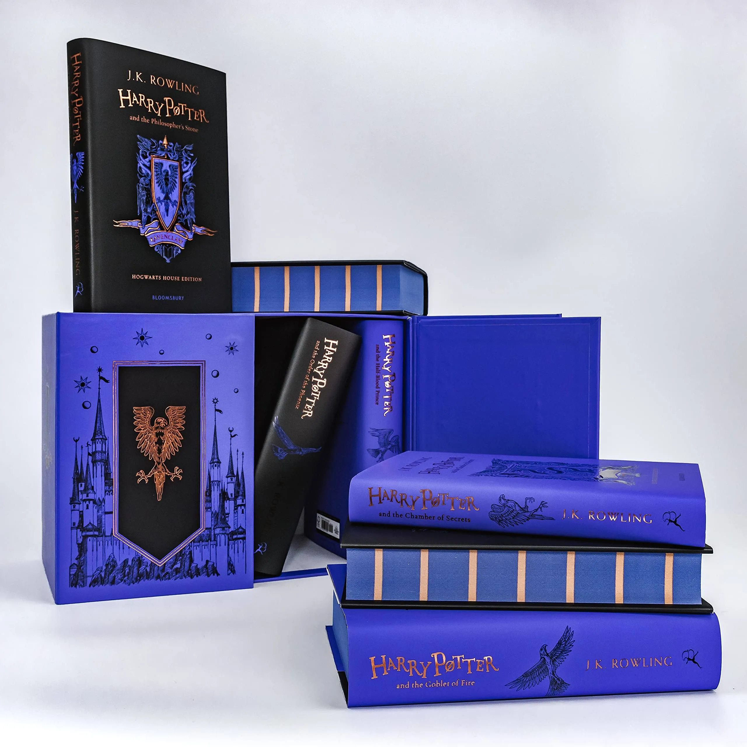 Harry Potter: Hogwarts House Editions - Ravenclaw 7 Books Box Set by J.K. Rowling - Ages 9  - Hardback