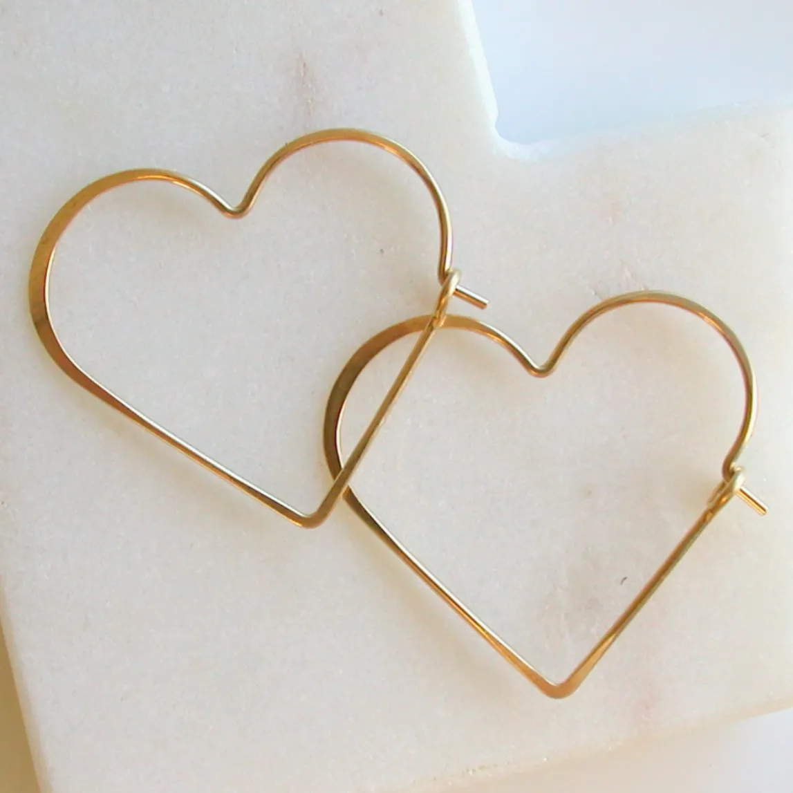 Heart Hoop Earrings